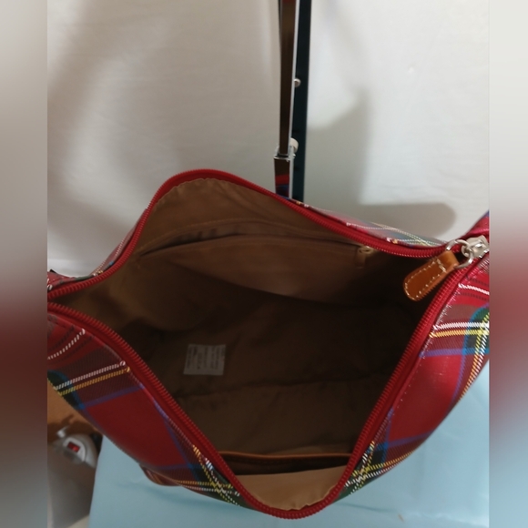 Kim Rogers Red Plaid Shoulder Bag - Picture 6 of 8